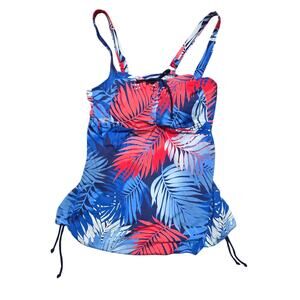 Jinxueer Tankini Swim Top 16 Womens Plus Size Padded Tropical Resort Vacation